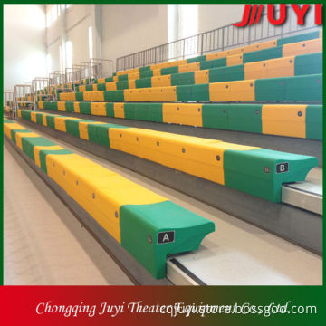 JY-750 Indoor Arena retractable tribune portable telescopic bleacher chair/seating flex grandstand seating system